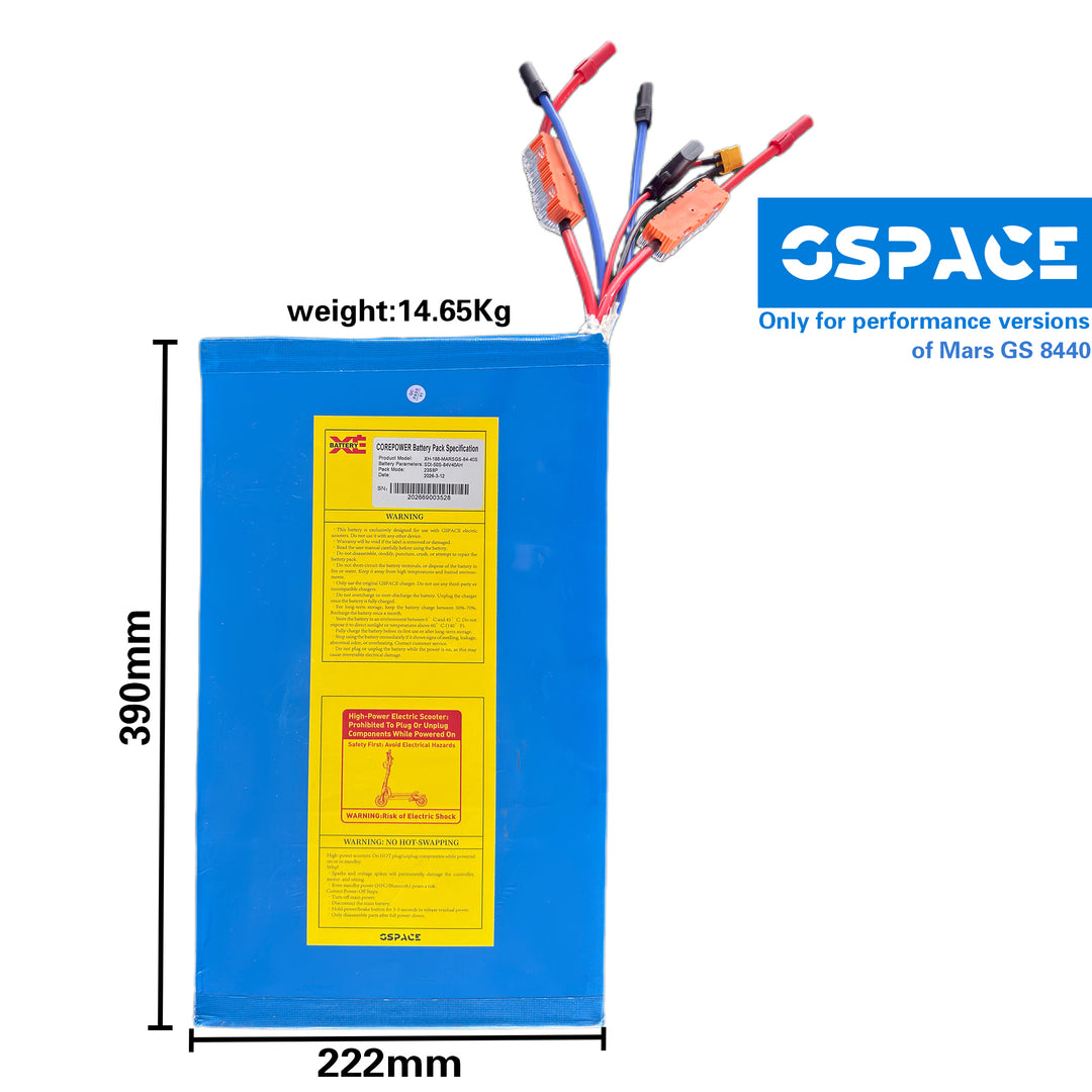 Mars GS High-Performance Customized Option Battery – 84V 40Ah for Mars GS 8440 Electric Scooter.