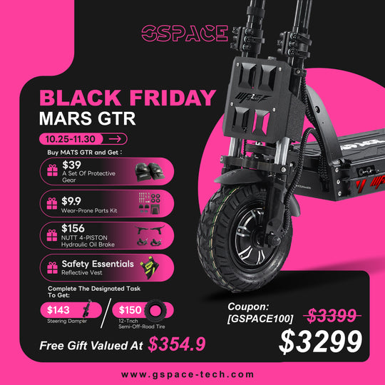 GSPACE Mars GTR Hyper Scooter Off-Road Electric Scooter